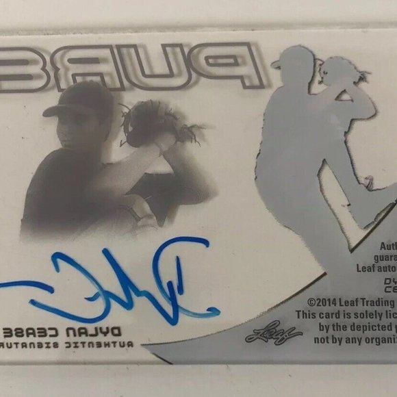 Pure Leaf 2014 Autograph Dylan Cease Chicago White Sox MLB Glass Signed Cy ?? - Picture 3 of 3